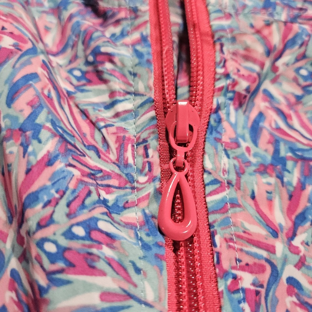 NWT Simply Southern Rain Jacket Women XL Multicolor Floral Lightweight Hooded - Picture 7 of 14